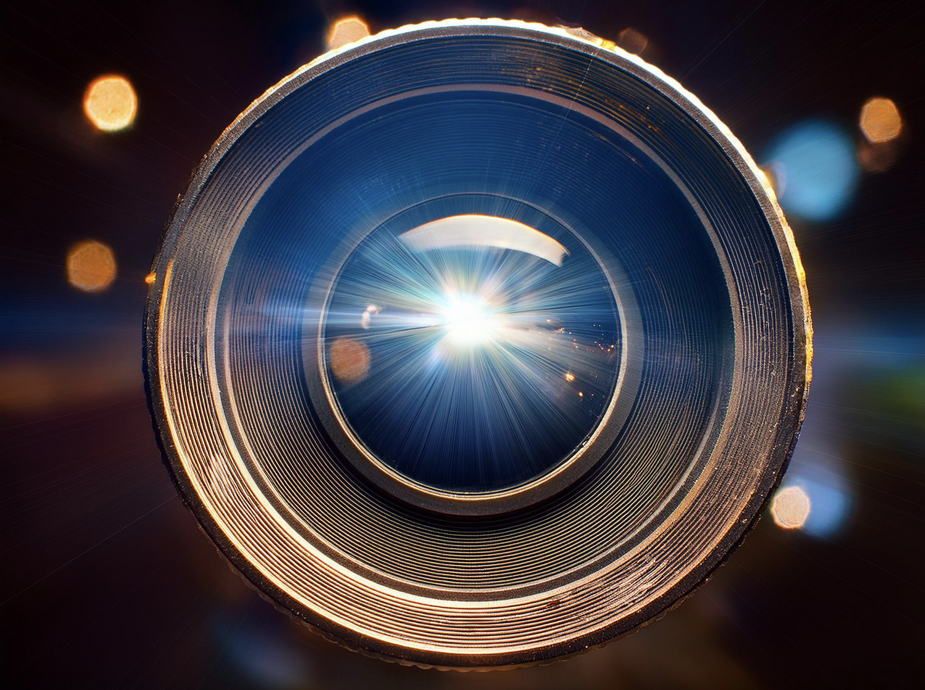 Scattered light through a lens Scattered light through a lens